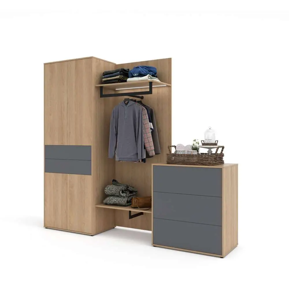 3 Piece Wall Unit Set with Drawers