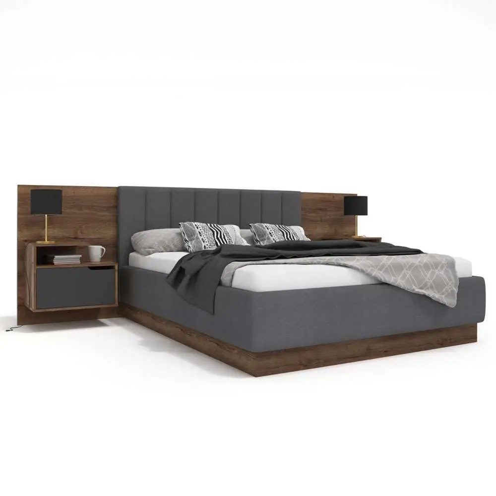 Semi Upholstered King Headboard