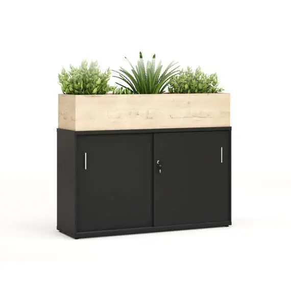 Sliding Door with Planter Box