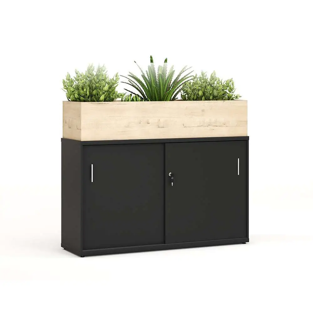 Sliding Door with Planter Box